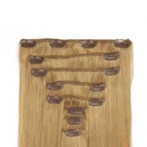 Wlosy Clip in 60cm 160g Popielaty Blond 16-0