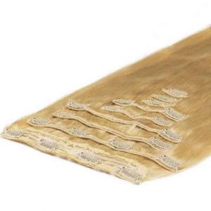 Wlosy Clip in Deluxe 50cm 200g Zloty Blond 22-0